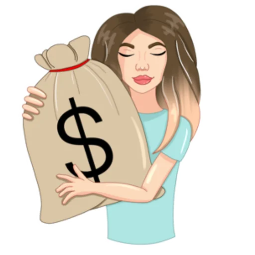 🤑 Стикер «Girl from CatsiArt» для Telegram