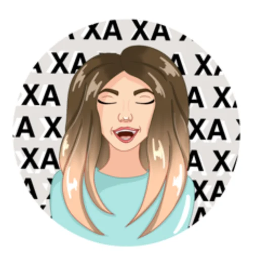 😹 Стикер «Girl from CatsiArt» для Telegram