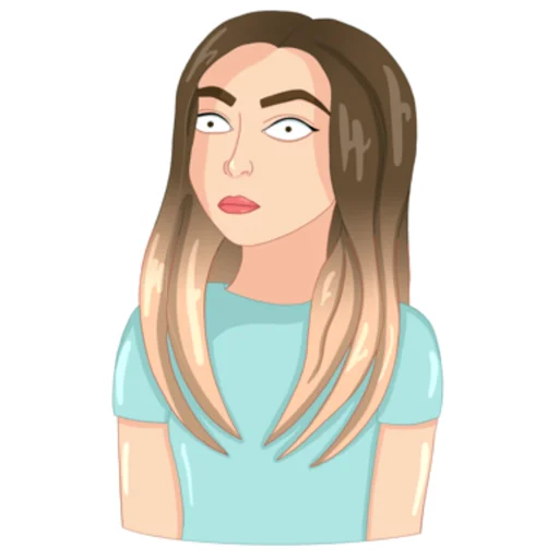 🙀 Стикер «Girl from CatsiArt» для Telegram