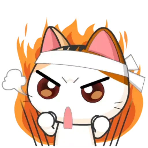 🥊 Стикер «Girl Cat» для Telegram