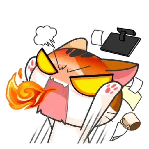 😡 Стикер «Girl Cat» для Telegram