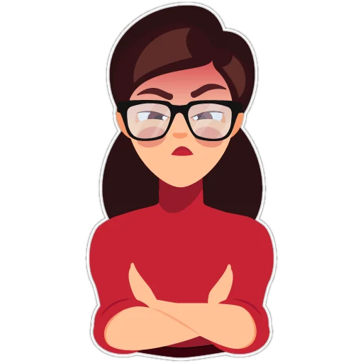 😡 Стикер «Girls Loves Books» для Telegram