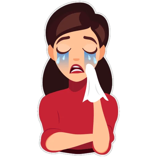 😭 Стикер «Girls Loves Books» для Telegram
