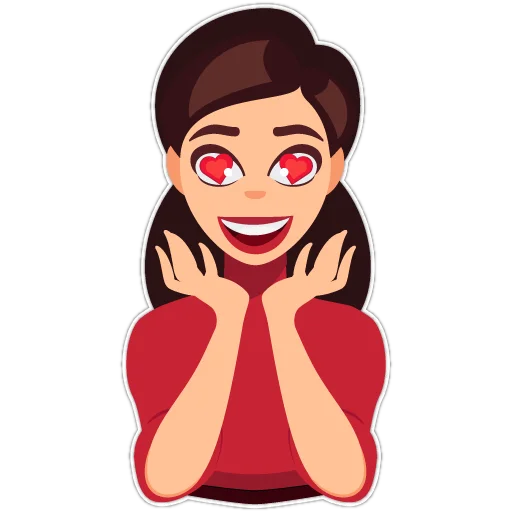 😍 Стикер «Girls Loves Books» для Telegram