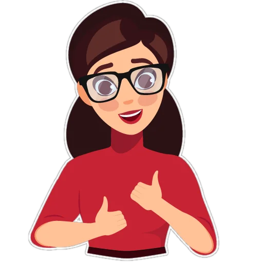 👍 Стикер «Girls Loves Books» для Telegram