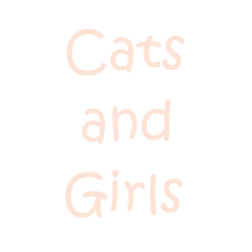 😁 Стикер «Girls and Cats» для Telegram