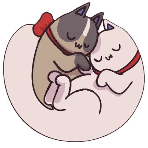 😃 Стикер «Girls and Cats» для Telegram