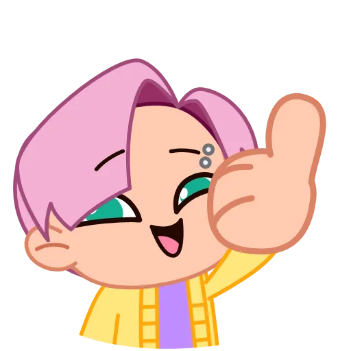 ⭐ Эмодзи «k-pop girls & boys» для Telegram