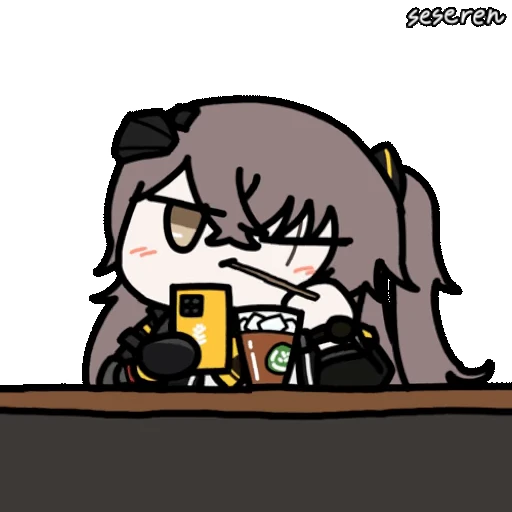 🥤 Стикер «Girls Frontline 2 Seseren» для Telegram