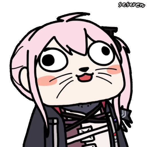 🐱 Стикер «Girls Frontline 2 Seseren» для Telegram