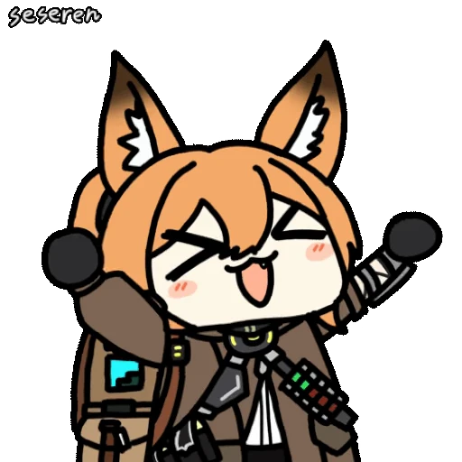 😁 Стикер «Girls Frontline 2 Seseren» для Telegram