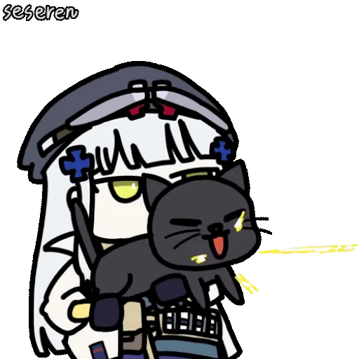 💥 Стикер «Girls Frontline 2 Seseren» для Telegram