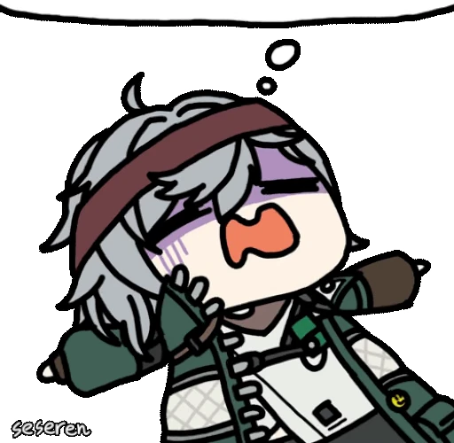 😫 Стикер «Girls Frontline 2 Seseren» для Telegram