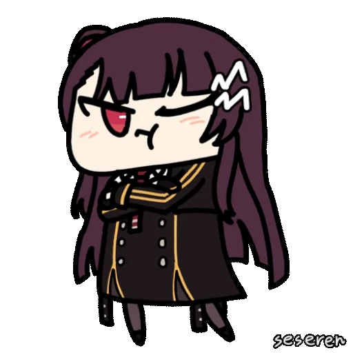 😠 Стикер «Girls Frontline 2 Seseren» для Telegram