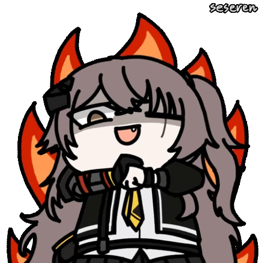 😡 Стикер «Girls Frontline 2 Seseren» для Telegram