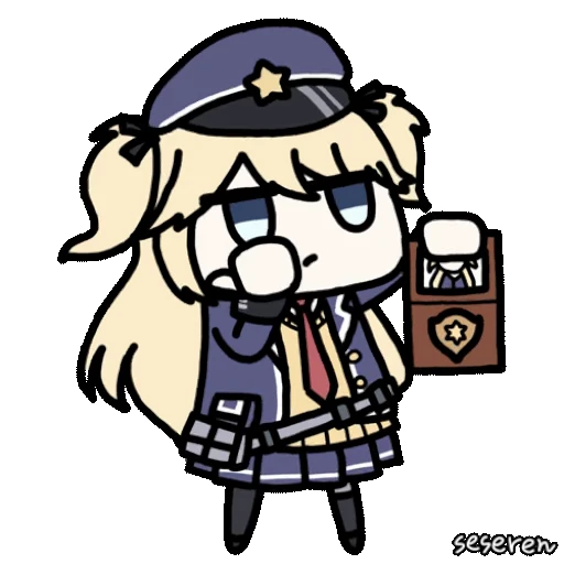 🚓 Стикер «Girls Frontline 2 Seseren» для Telegram