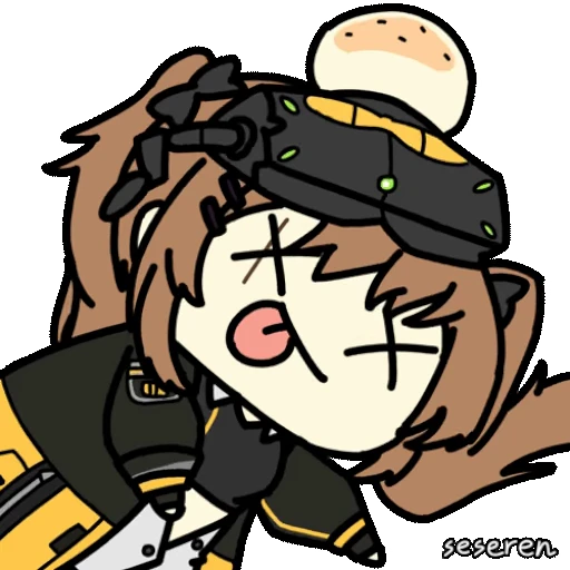 😵 Стикер «Girls Frontline 2 Seseren» для Telegram