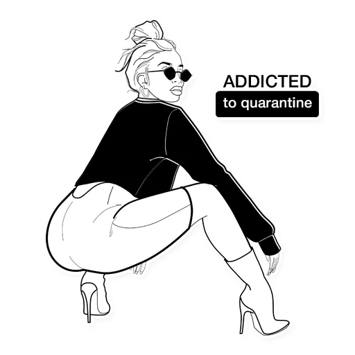 🍑 Стикер «girlstalk» для Telegram