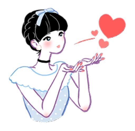 😘 Стикер «Girls talk club» для Telegram