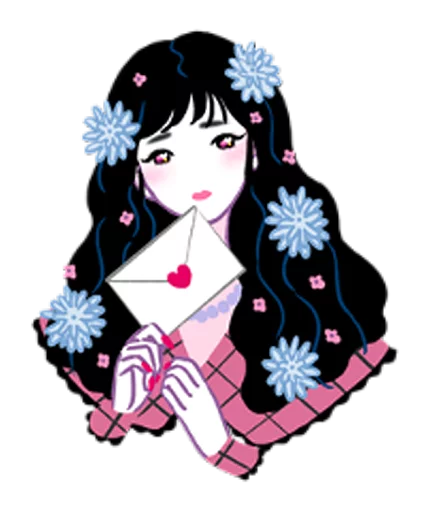 🙁 Стикер «Girls talk club» для Telegram