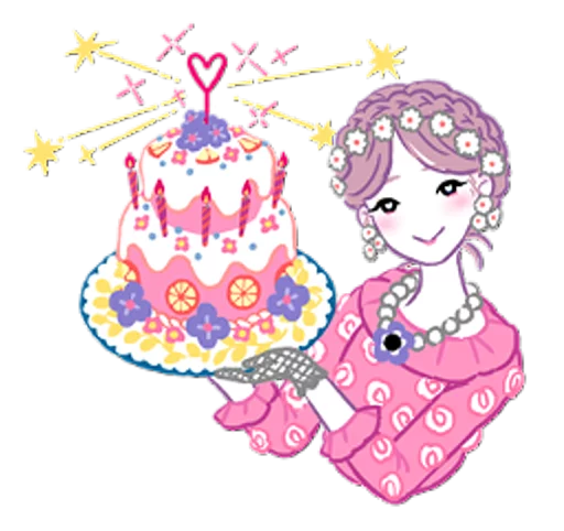 🎂 Стикер «Girls talk club» для Telegram