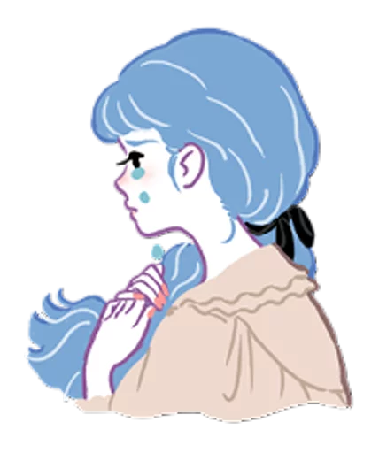 😢 Стикер «Girls talk club» для Telegram