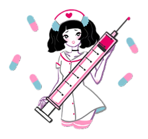 💉 Стикер «Girls talk club» для Telegram