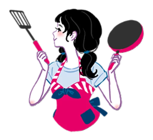 🍳 Стикер «Girls talk club» для Telegram