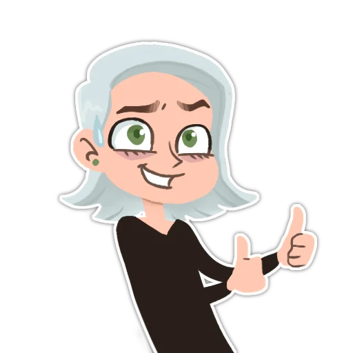 😅 Стикер «Girl St» для Telegram