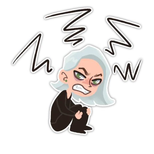 🤬 Стикер «Girl St» для Telegram