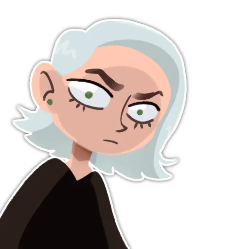 👿 Стикер «Girl St» для Telegram