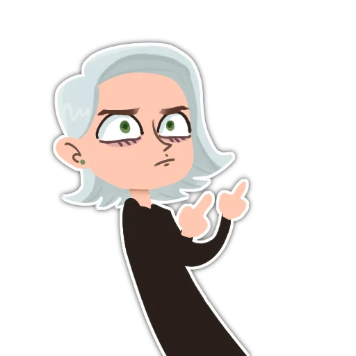 🖕 Стикер «Girl St» для Telegram