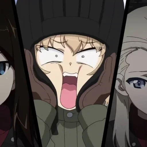 😎 Стикер «Girls und Panzer» для Telegram