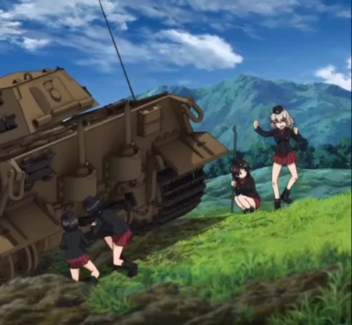 🤩 Стикер «Girls und Panzer» для Telegram