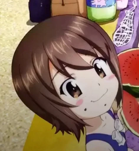 😊 Стикер «Girls und Panzer» для Telegram