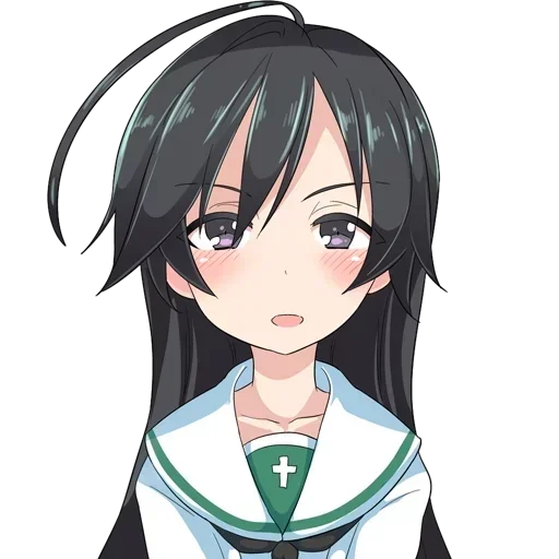 😮 Стикер «Girls und Panzer» для Telegram