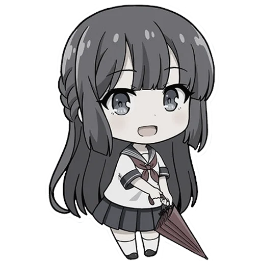 ⛱ Стикер «Chibi chans» для Telegram