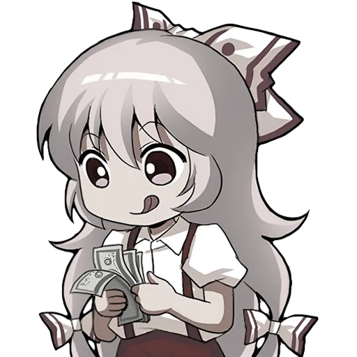 🤑 Стикер «Chibi chans» для Telegram