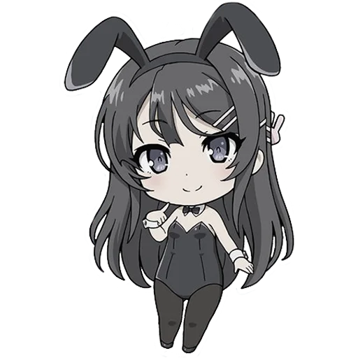 🐰 Стикер «Chibi chans» для Telegram