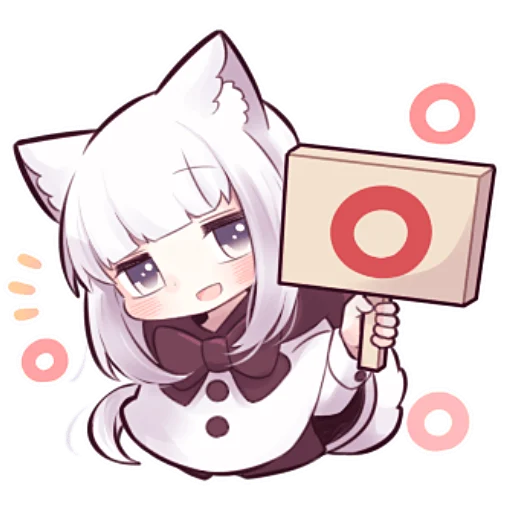 👌 Стикер «Девочка волчица» для Telegram