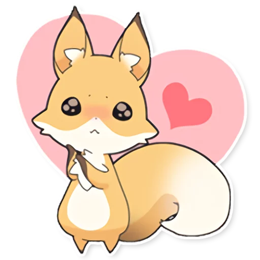 Стикерпак Girly Fox Remastered для Telegram