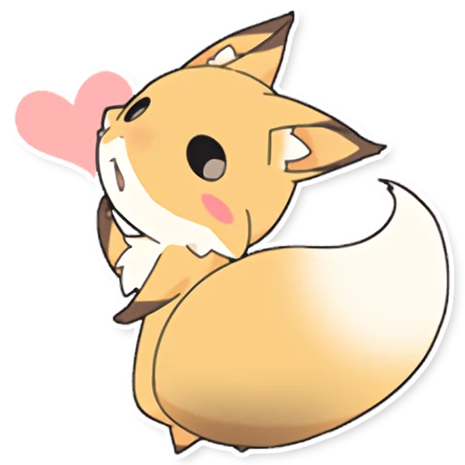 😏 Стикер «Girly Fox Remastered» для Telegram