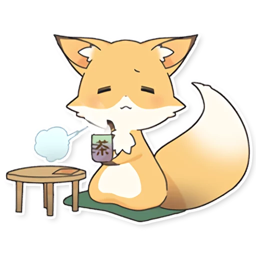 ☕️ Стикер «Girly Fox Remastered» для Telegram