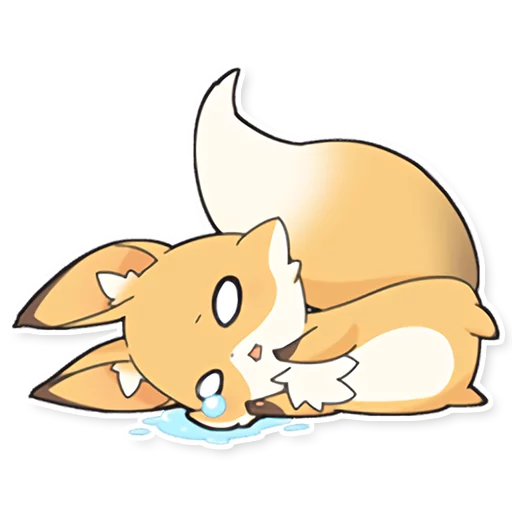 😭 Стикер «Girly Fox Remastered» для Telegram