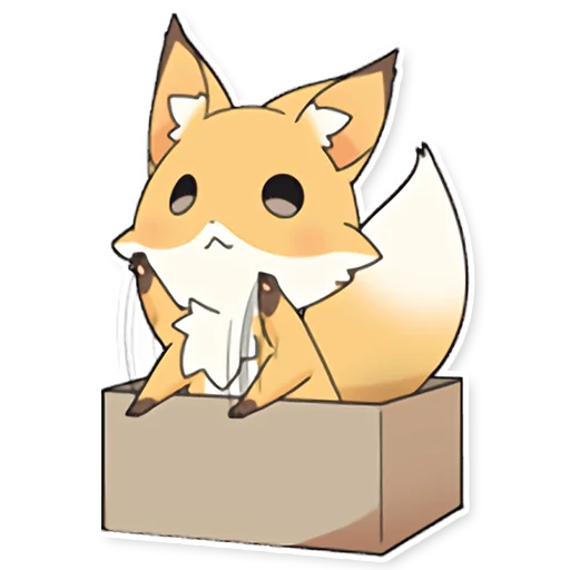 ✋ Стикер «Girly Fox Remastered» для Telegram
