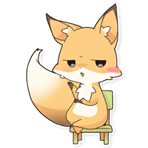 😒 Стикер «Girly Fox Remastered» для Telegram