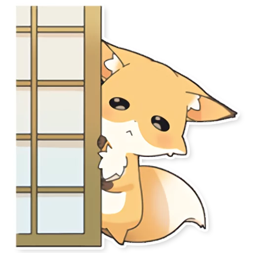 😢 Стикер «Girly Fox Remastered» для Telegram