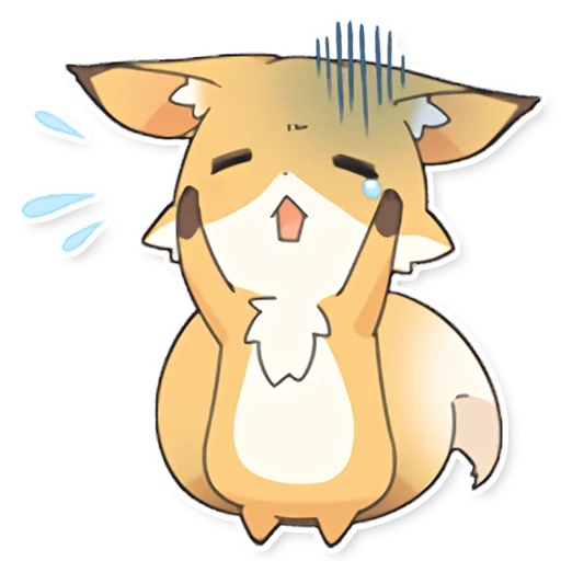 😩 Стикер «Girly Fox Remastered» для Telegram