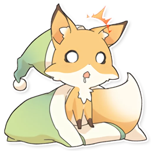 😧 Стикер «Girly Fox Remastered» для Telegram