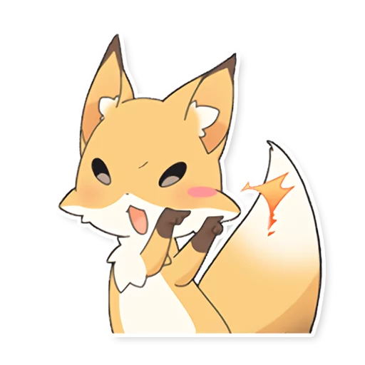 😠 Стикер «Girly Fox Remastered» для Telegram